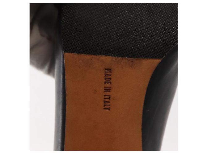 Salvatore Ferragamo Décolleté in Pelle Nera Oro Auth ti3478 Nero D'oro - vista 11