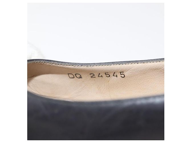 Salvatore Ferragamo Décolleté in Pelle Nera Oro Auth ti3478 Nero D'oro - vista 20