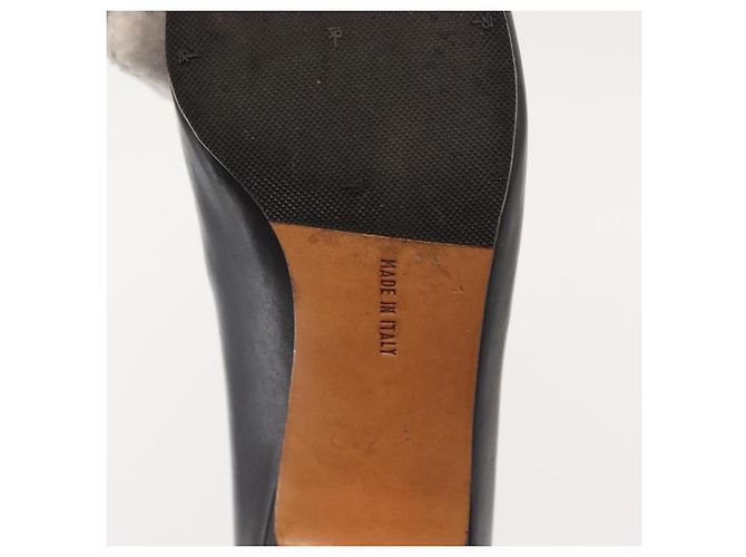 Salvatore Ferragamo Décolleté in Pelle Nera Oro Auth ti3478 Nero D'oro - vista 29