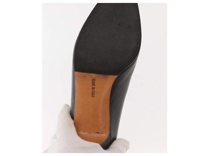 Salvatore Ferragamo Décolleté in Pelle Nera Oro Auth ti3478 Nero D'oro - vista 9