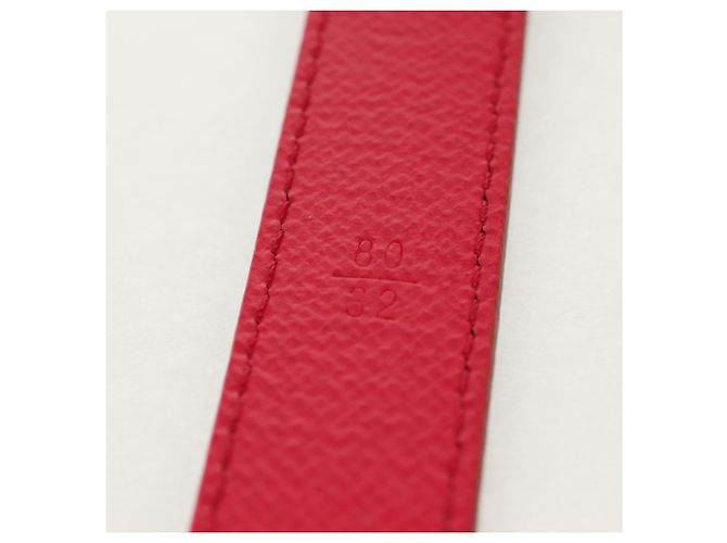 LOUIS VUITTON Multicolor Gürtel LV Bedruckte Initialen M9631 LV Auth 154955V Schwarz - Ansicht 10