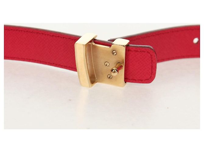 LOUIS VUITTON Multicolor Gürtel LV Bedruckte Initialen M9631 LV Auth 154955V Schwarz - Ansicht 9