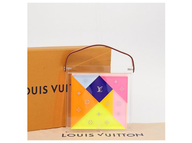 Verre Puzzle Domino Transparent LOUIS VUITTON GI0480 LV Auth 155102M - vue 12