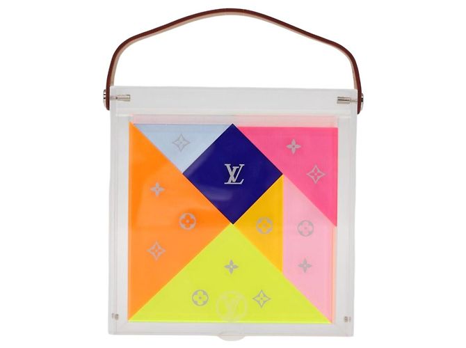 Verre Puzzle Domino Transparent LOUIS VUITTON GI0480 LV Auth 155102M - vue 13