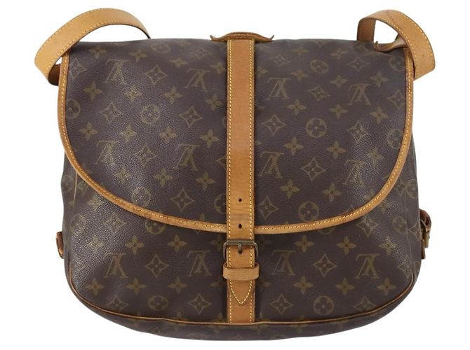LOUIS VUITTON Borsa a Spalla Monogram Saumur 35 M42254 LV Auth BA6948 Monogramma - vista 2