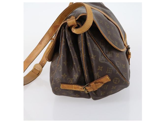 LOUIS VUITTON Borsa a Spalla Monogram Saumur 35 M42254 LV Auth BA6948 Monogramma - vista 3