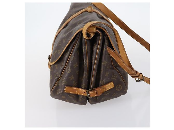 LOUIS VUITTON Borsa a Spalla Monogram Saumur 35 M42254 LV Auth BA6948 Monogramma - vista 4