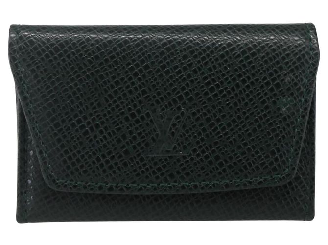 LOUIS VUITTON Taiga Botón de Puño Cuffs metal Tono Oro LV Auth 156221 - vista 13