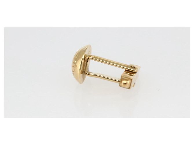 LOUIS VUITTON Taiga Botón de Puño Cuffs metal Tono Oro LV Auth 156221 - vista 19
