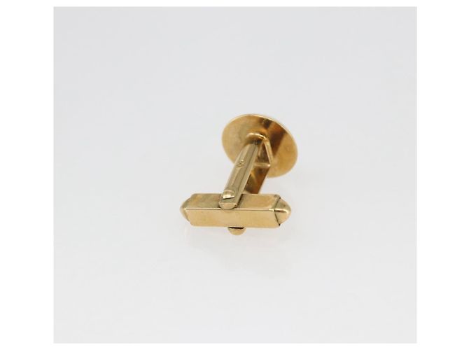LOUIS VUITTON Taiga Botón de Puño Cuffs metal Tono Oro LV Auth 156221 - vista 21