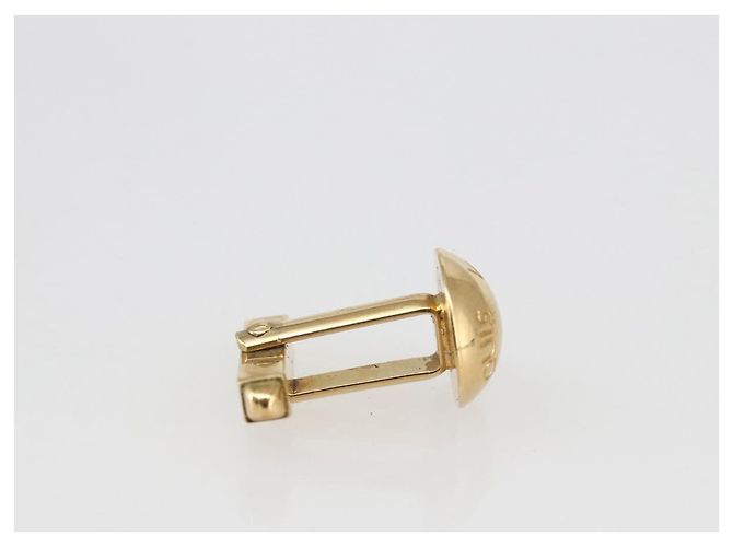 LOUIS VUITTON Taiga Botón de Puño Cuffs metal Tono Oro LV Auth 156221 - vista 22