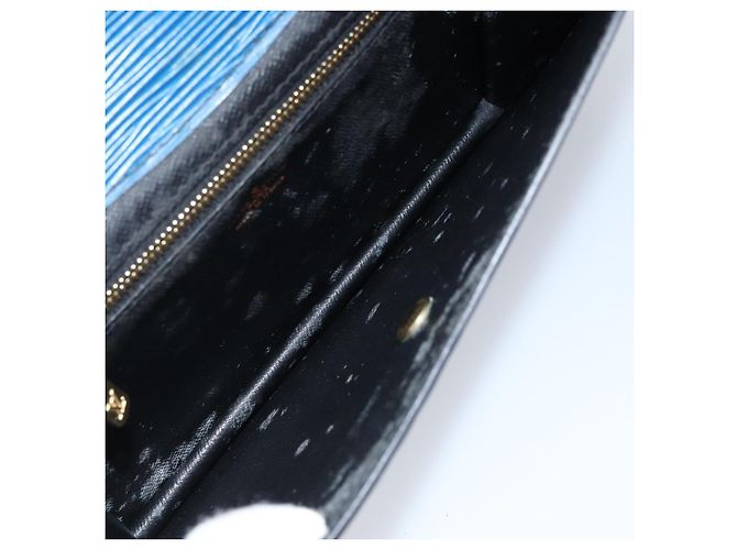 LOUIS VUITTON Clutch Montaigne 23 Epi Blu M52665 LV Auth 149969 - vista 10