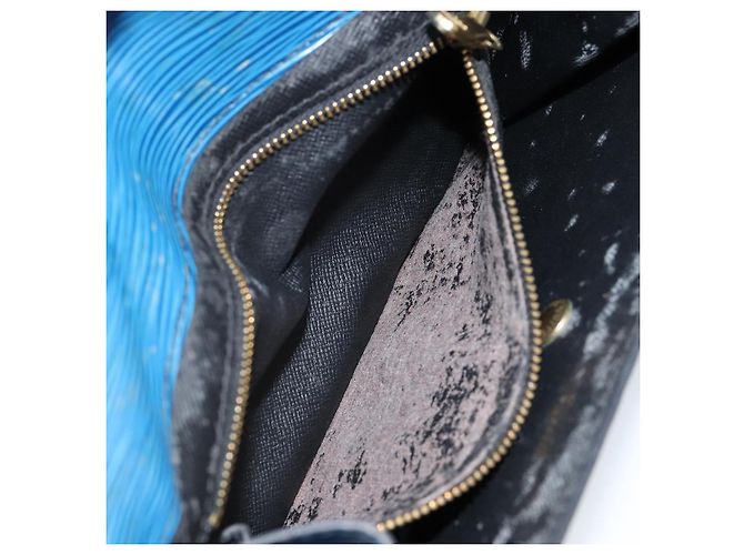 LOUIS VUITTON Clutch Montaigne 23 Epi Blu M52665 LV Auth 149969 - vista 11