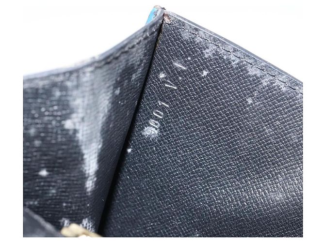 LOUIS VUITTON Clutch Montaigne 23 Epi Blu M52665 LV Auth 149969 - vista 12