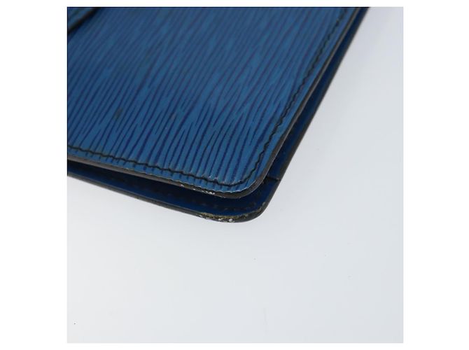 LOUIS VUITTON Clutch Montaigne 23 Epi Blu M52665 LV Auth 149969 - vista 14