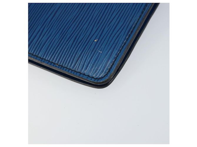 LOUIS VUITTON Clutch Montaigne 23 Epi Blu M52665 LV Auth 149969 - vista 16