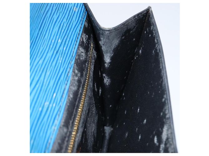 LOUIS VUITTON Clutch Montaigne 23 Epi Blu M52665 LV Auth 149969 - vista 19