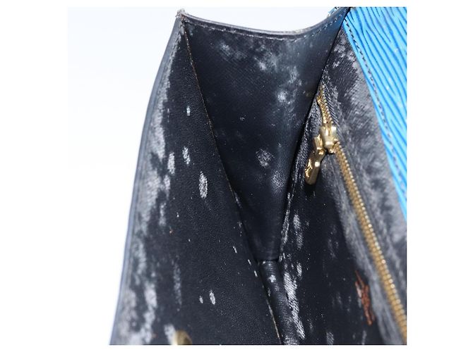 LOUIS VUITTON Clutch Montaigne 23 Epi Blu M52665 LV Auth 149969 - vista 20