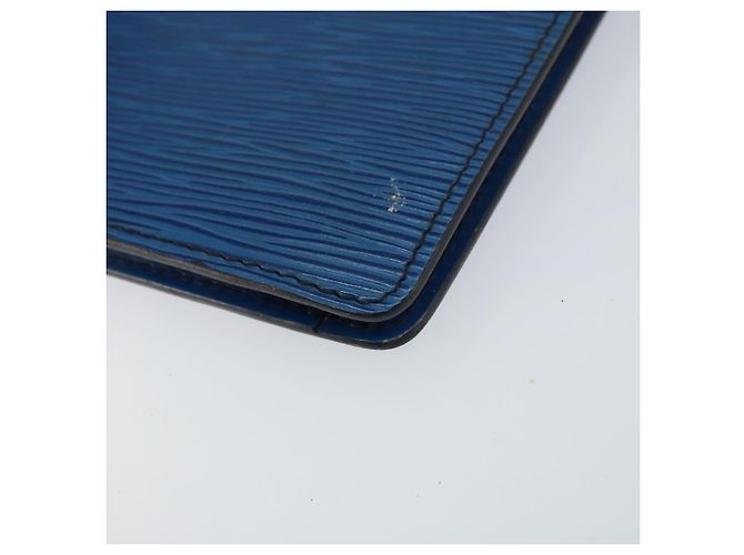 LOUIS VUITTON Clutch Montaigne 23 Epi Blu M52665 LV Auth 149969 - vista 7
