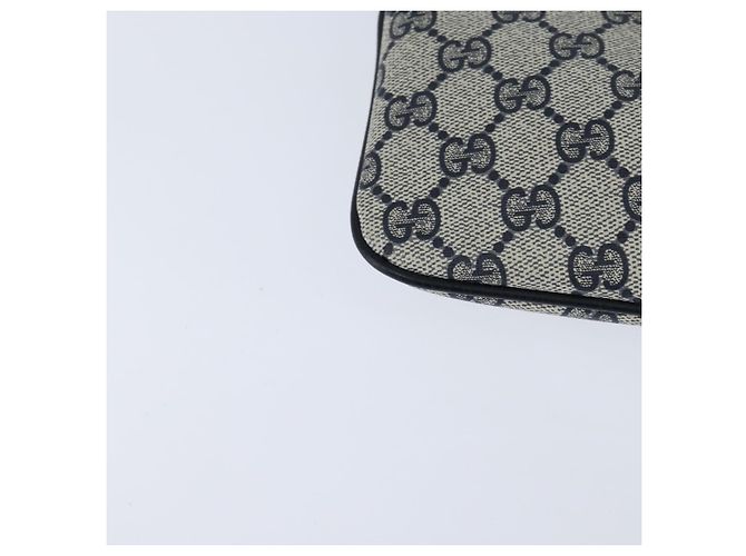 Borsa a Spalla Gucci GG Supreme Sherry Line PVC Blu Navy Oro 904 02 047 Auth bs30434 D'oro - vista 15