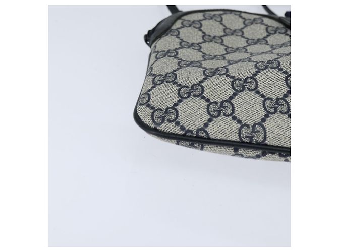 Borsa a Spalla Gucci GG Supreme Sherry Line PVC Blu Navy Oro 904 02 047 Auth bs30434 D'oro - vista 9