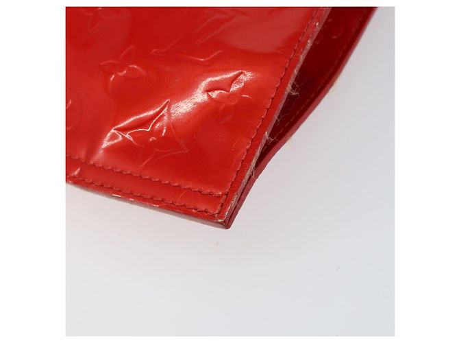 LOUIS VUITTON Borsa Tote Stanton Monogram Vernis Rossa M91078 LV Auth 154578 Rosso - vista 12