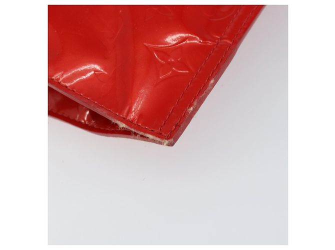 LOUIS VUITTON Borsa Tote Stanton Monogram Vernis Rossa M91078 LV Auth 154578 Rosso - vista 13