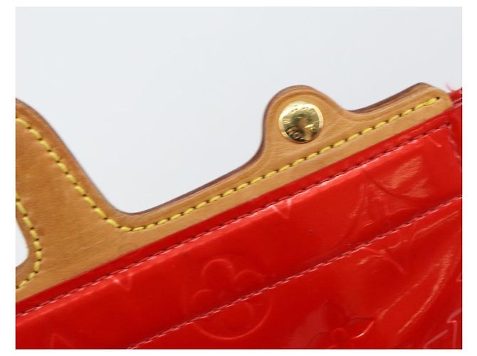 LOUIS VUITTON Borsa Tote Stanton Monogram Vernis Rossa M91078 LV Auth 154578 Rosso - vista 14