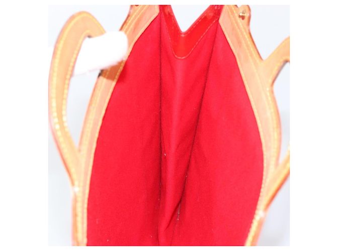 LOUIS VUITTON Borsa Tote Stanton Monogram Vernis Rossa M91078 LV Auth 154578 Rosso - vista 18