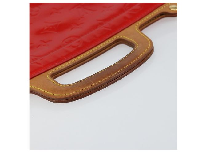 LOUIS VUITTON Borsa Tote Stanton Monogram Vernis Rossa M91078 LV Auth 154578 Rosso - vista 7