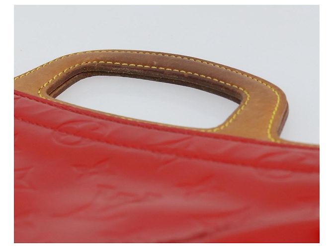 LOUIS VUITTON Borsa Tote Stanton Monogram Vernis Rossa M91078 LV Auth 154578 Rosso - vista 8