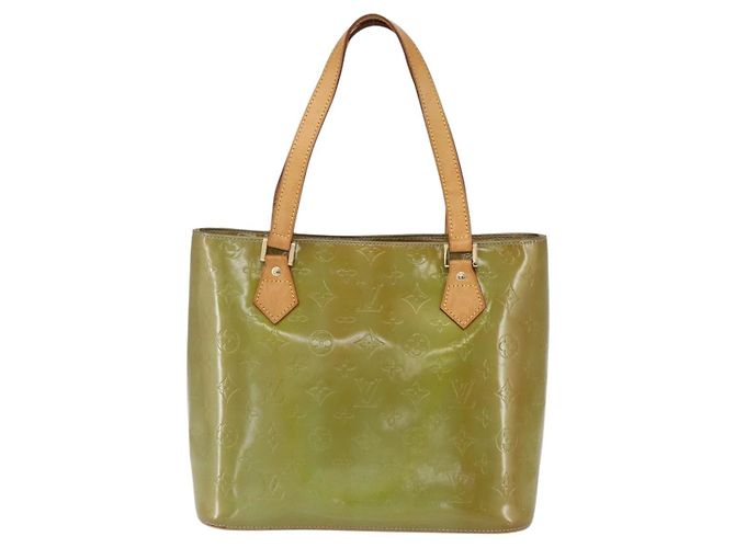 LOUIS VUITTON Borsa a Mano Monogram Vernis Houston Blu Baby M91005 LV Auth th6461 Blu chiaro - vista 2
