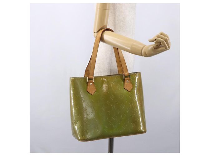 LOUIS VUITTON Borsa a Mano Monogram Vernis Houston Blu Baby M91005 LV Auth th6461 Blu chiaro - vista 23