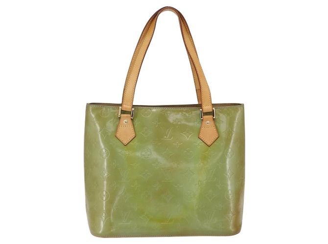 LOUIS VUITTON Borsa a Mano Monogram Vernis Houston Blu Baby M91005 LV Auth th6461 Blu chiaro - vista 3