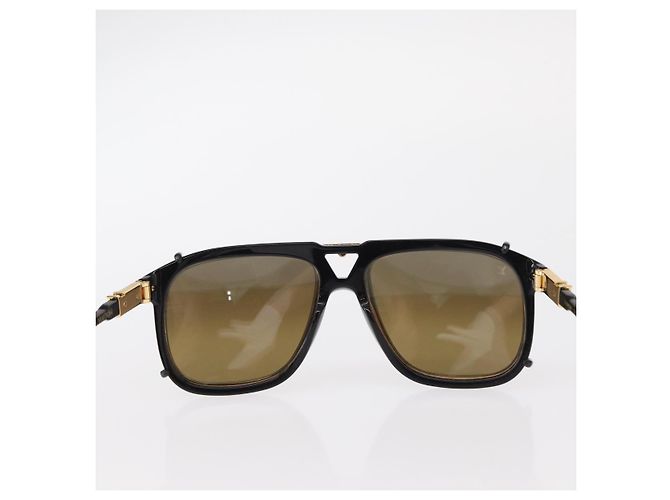 OCCHIALI DA SOLE SATELLITE LV LOUIS VUITTON plastica Nera Z1085W LV Auth 156371 Nero - vista 2