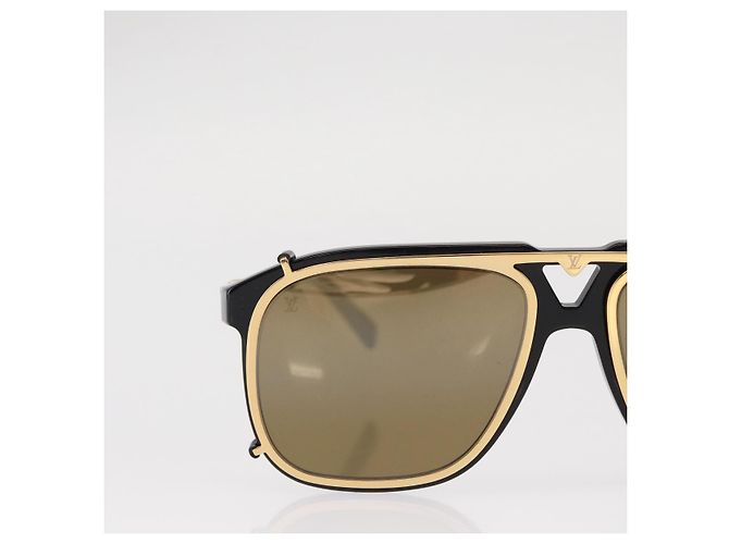 OCCHIALI DA SOLE SATELLITE LV LOUIS VUITTON plastica Nera Z1085W LV Auth 156371 Nero - vista 3