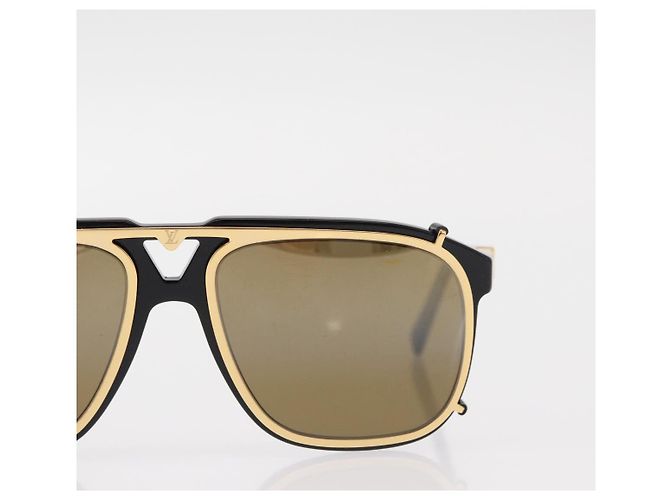 OCCHIALI DA SOLE SATELLITE LV LOUIS VUITTON plastica Nera Z1085W LV Auth 156371 Nero - vista 4