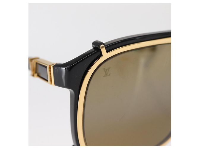 OCCHIALI DA SOLE SATELLITE LV LOUIS VUITTON plastica Nera Z1085W LV Auth 156371 Nero - vista 5