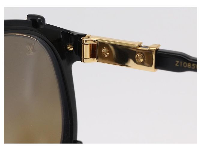 OCCHIALI DA SOLE SATELLITE LV LOUIS VUITTON plastica Nera Z1085W LV Auth 156371 Nero - vista 8