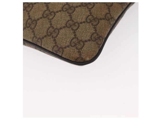 Gucci Borsa a Spalla GG Supreme PVC Beige Oro 295257 Auth ka601 D'oro - vista 14