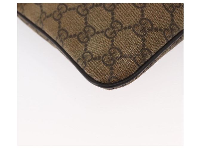 Gucci Borsa a Spalla GG Supreme PVC Beige Oro 295257 Auth ka601 D'oro - vista 15