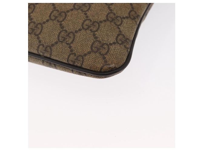 Gucci Borsa a Spalla GG Supreme PVC Beige Oro 295257 Auth ka601 D'oro - vista 16