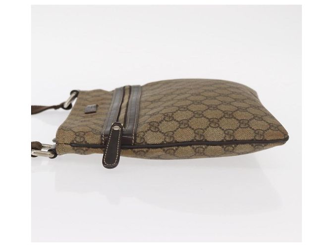 Gucci Borsa a Spalla GG Supreme PVC Beige Oro 295257 Auth ka601 D'oro - vista 4