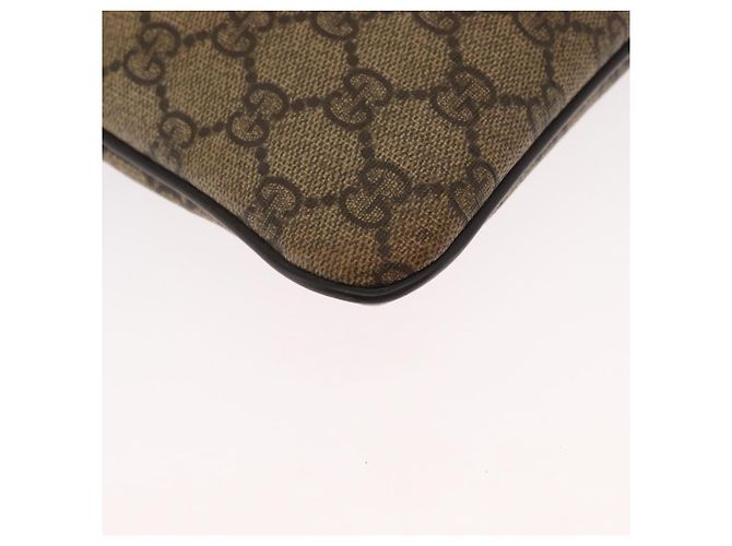 Gucci Borsa a Spalla GG Supreme PVC Beige Oro 295257 Auth ka601 D'oro - vista 9