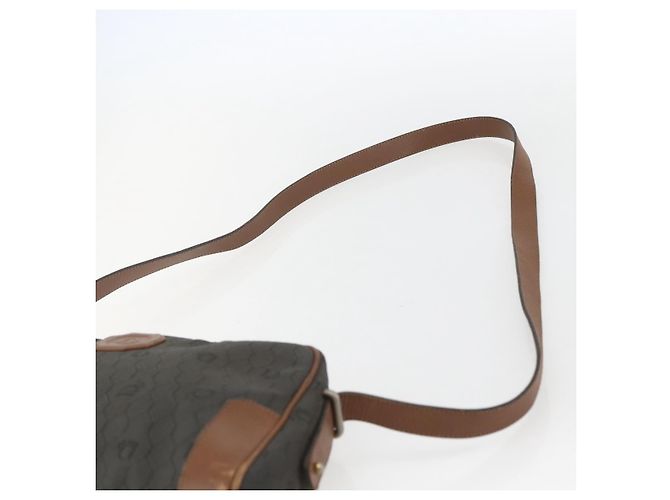 Borsa a spalla in tela a nido d'ape Christian Dior grigia Auth 151804 - vista 8