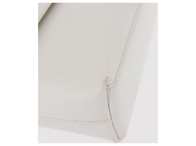 Borsa a Spalla in Pelle Bianca e Argento GUCCI 001 1998 1767 Auth BA5637 Bianco - vista 14