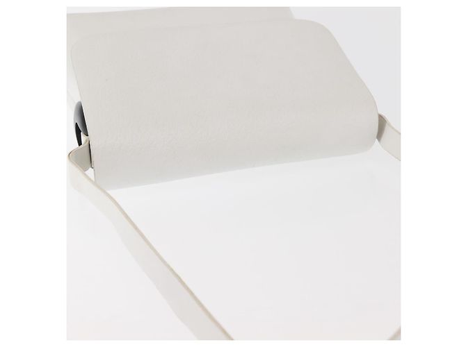 Borsa a Spalla in Pelle Bianca e Argento GUCCI 001 1998 1767 Auth BA5637 Bianco - vista 6
