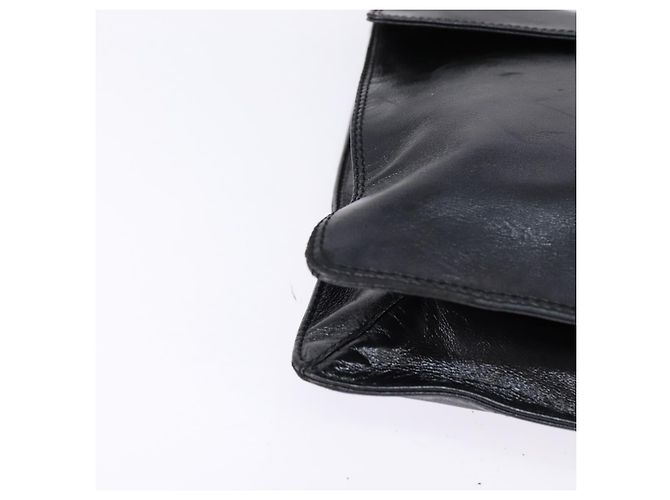 Borsa a Spalla CHANEL in Pelle Nera Oro CC Auth mr1518 Nero D'oro - vista 9