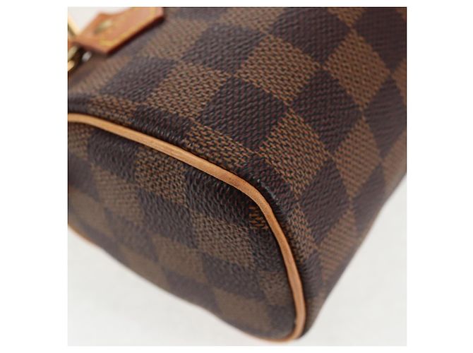 LOUIS VUITTON Mini Speedy Borsa a Mano Damier Ebene LV Auth 137150S - vista 16