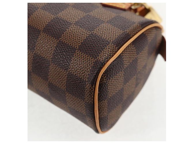 LOUIS VUITTON Mini Speedy Borsa a Mano Damier Ebene LV Auth 137150S - vista 19